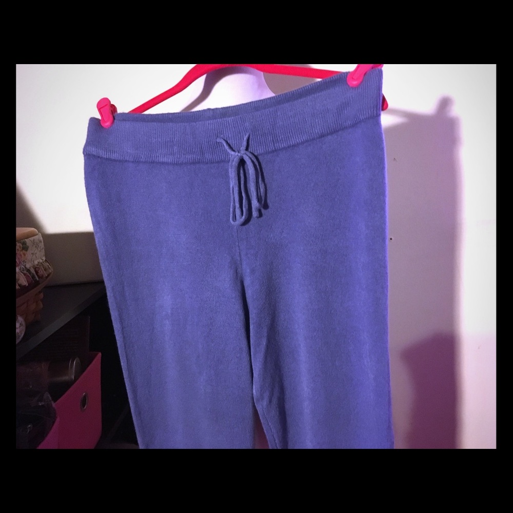 NEW Wendy Williams ankle jogger pants blue Med
